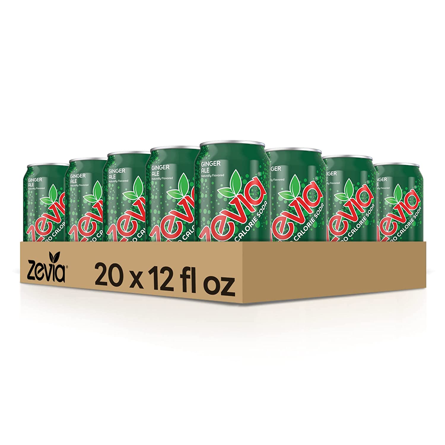 Zevia Zero Calorie Soda， Ginger Ale， 12 Ounce Cans (Pack of 20) - Image 7
